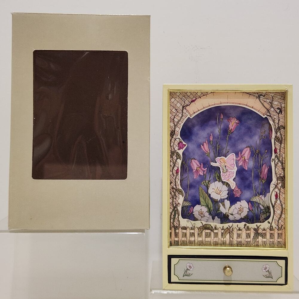 Vtg Sankyo Shoji Flying/Floating Fairy Drawered Music Box "Free As The Wind" NEW